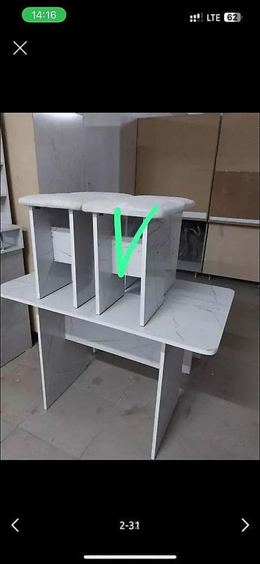 стол стулья для кухни: Кухонный стол и стул, Новый, Платная доставка, цвет - Серый — 6