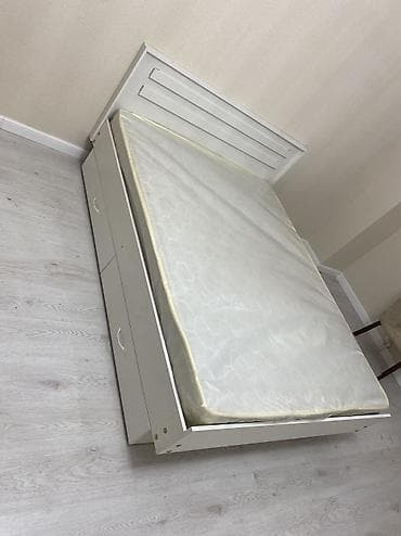 Бир жарым керебеттер: Эки кишилик керебет, Жаңы, Матрасы бар, узуну - 200 см lalafo.kg да — 2 Бир жарым керебеттер: Эки кишилик керебет, Жаңы, Матрасы бар, узуну - 200 см — 2