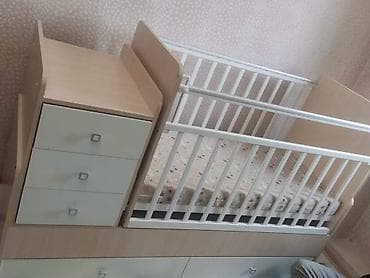 Комплектующие для мебели: Детская кровать трансформер, Другой тип, цвет - Белый — 1