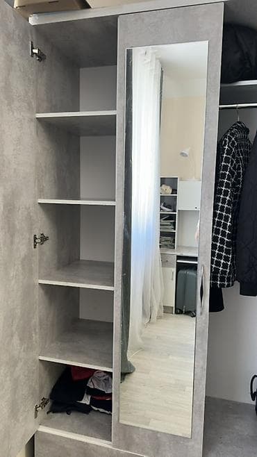 Шифоньерлер, кийидер үчүн шкафтар, Колдонулган, Түз, ЛДСП — 2