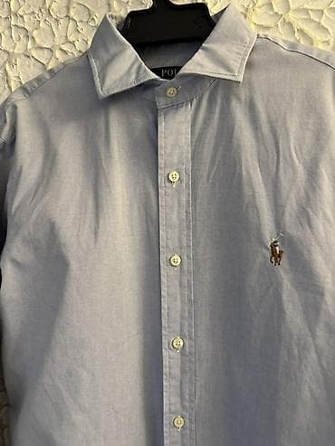 женские джинсы: Рубашка Polo Ralph Lauren Slim Fit - Модель: классическая рубашка с — 2