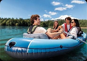 Аңчылык жана балык уулоо: Надувная лодка Intex Excursion 5 Set 66325 Купить в Бишкеке Надувная — 6