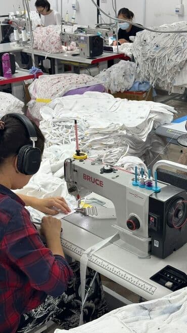 работа в клининговой компании с ежедневной оплатой: Швея 4-нитка. Аламединский рынок / базар — 4