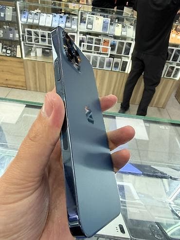 iphone 16 pro max bishkek: IPhone 12 Pro Max, Б/у, 256 ГБ, Blue Titanium, Кабель, 100 % — 7