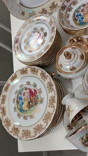 набор тарелок на 6 персон: Продаю новую посуду. производства Чехия,на 6 персон. столовый — 4
