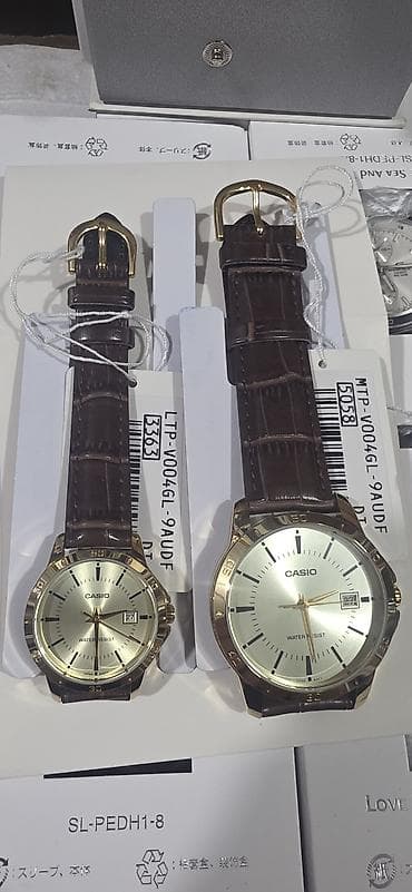 Наручные часы: Парные классические часы Casio (мужская и женская модели) - Серия — 2