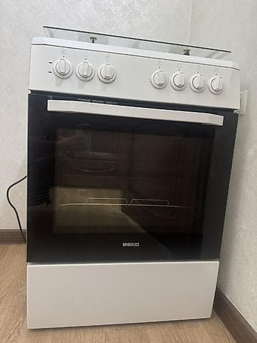 газоэлектро плиты: Комбинированная плита, Beko, Б/у, Напольная, Механическая, Полная оплата — 2
