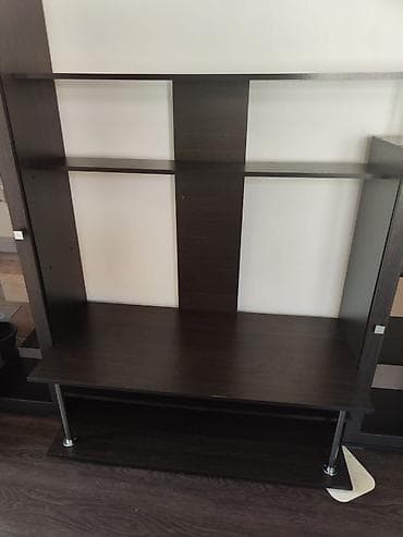 тв стенка: Стенка-шкаф, Тип стенки-шкафа: Другой тип шкафа-стенки, Для зала, Б/у, Особенности: С отделением под телевизор — 2