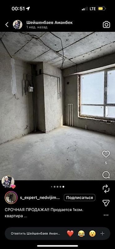 4х комнатный квартира: Элитка, 1 комната, 42 м² — 4