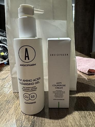 мужские парики: Набор ухода за кожей лица ANGIOPHARM 1) Очищающий гель Silk Amino — 4