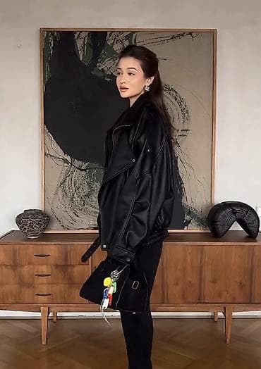 Киреге берилүүчү кийимдер: Булгаары куртка, Косуха, Эко булгаары, Оверсайз, L — 3