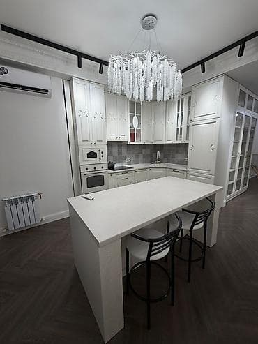 жк немецкий квартал: 3 комнаты, 104 м², Асанбай мкр Элитка, 12 этаж, Дизайнерский ремонт — 4