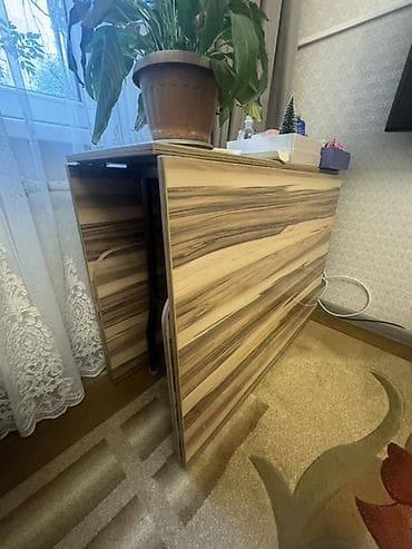 Столы: Стол трансформер Для кухни, Стол-книжка, Длина, см: 320 см, цвет - Коричневый — 3