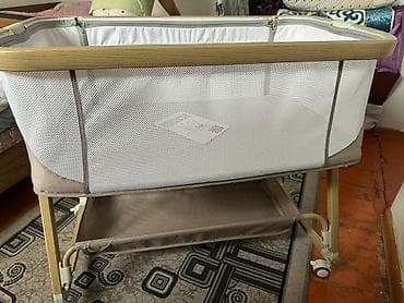 doona x: Детская приставная кроватка, Новый, С колесиками, цвет - Бежевый — 2