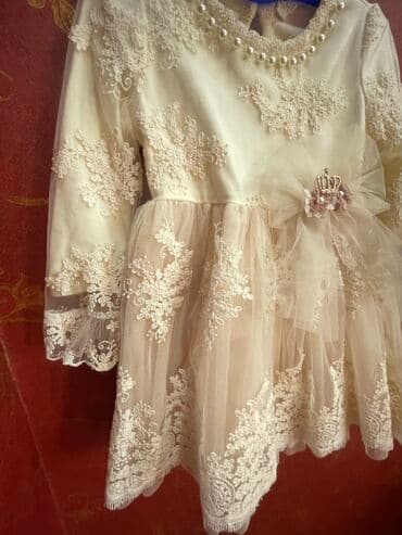 бальное платье для девочки: Детское платье, цвет - Айвори, Новый — 3