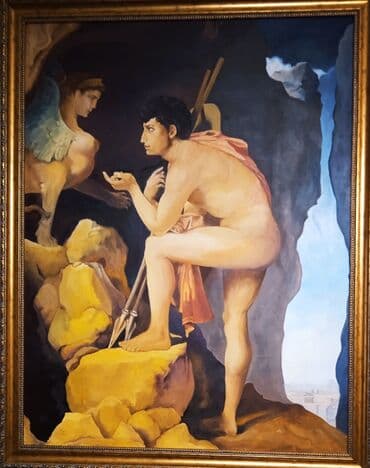 рамка для фото: Продаю картину, написала сама. Копия картины "Эдип и сфинкс" Ж.О.Д — 1