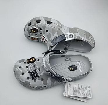 Сабо: Сабо, 36, 36.5, 37, Crocs, Новый, цвет - Серый — 2
