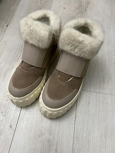 сапоги женские: Натуралки! Новые! Мех норка Зимние женские полусапоги/сникерсы с — 1