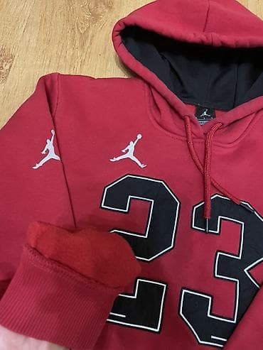 Эркектер кийими: Толстовка с капюшоном Jordan 23, красная. СРОЧНАЯ ПРОДАЖА, ЗА 500 СОМ — 3