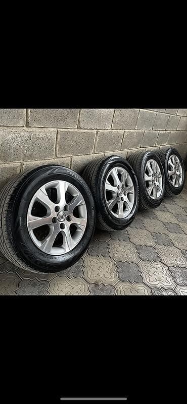 Колеса в сборе 215 / 60 / R 16, Лето, Б/у, Комплект, Легковые, Литые, отверстий - 5