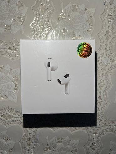 17 pro maks: Беспроводные вкладыши наушники, Apple, AirPods 4, Новый — 1