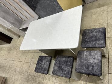 Столы: Стол тобуретка стол стуля размер 110на64 тобуретка4шт высота стола75 — 19