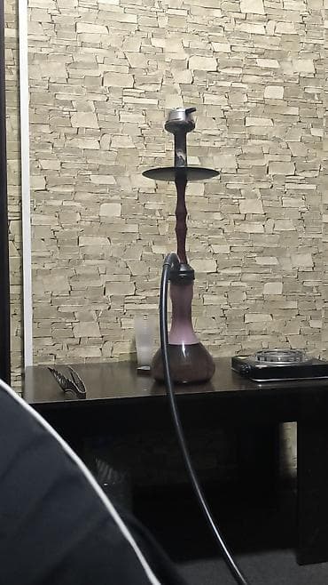 Кальянщиктер: Кальян комплект - Высокая колба из затемнённого стекла каплевидной — 5