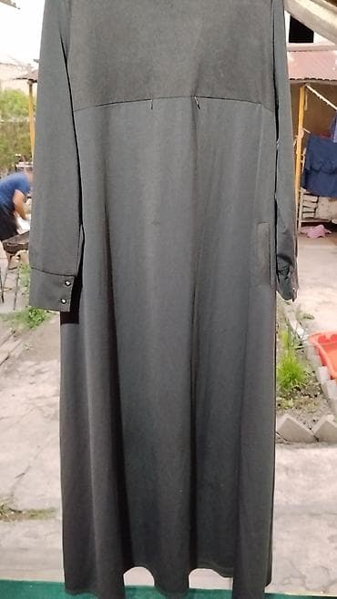 кормящий: Повседневное платье, Made in KG, Осень-весна, Длинная модель, XL — 1