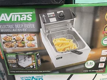 картофеля: Электрическая фритюрница AVinas AV-668Y - Объем: 6.8 л — подходит для — 2