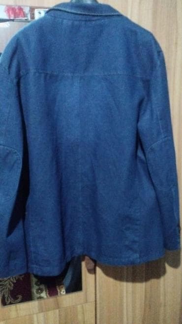 куртка джинсовая: Джинсовая куртка, Приталенная модель, Осень-весна, 2XL — 3