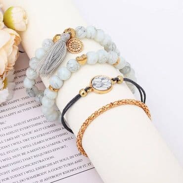 украшения изделия ручной работы: 💎 Комплект браслетов Б “Элегантность в деталях” — 4 в 1! 💎 Нежность — 1