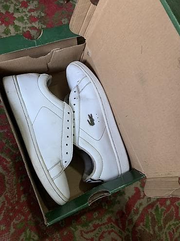 мужские кроссовки б у: Мужские кроссовки, 39, 39.5, Lacoste, Б/у, цвет - Белый, Самовывоз — 3