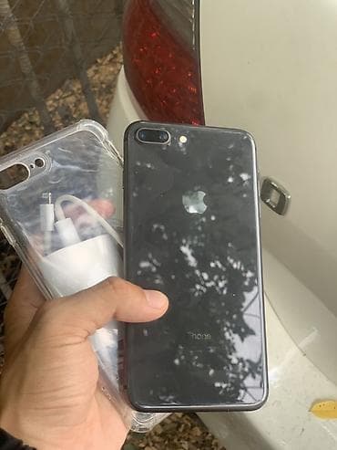 iphon 8 plus: IPhone 8 Plus, Б/у, 64 ГБ, Черный, Чехол, 100 % — 6