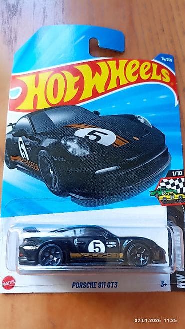 Балдар электр унаалары: Игрушка машинка Хот вилс оригинал PORSCHE 911 GT3 цена 350 сом — 1
