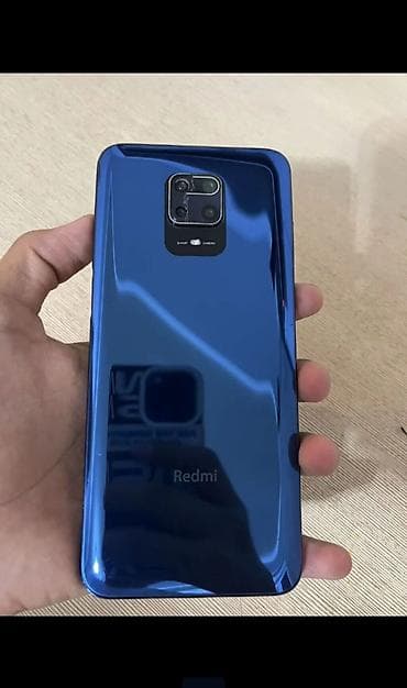 Redmi, Redmi Note 9S, Б/у, 64 ГБ, цвет - Синий, 2 SIM