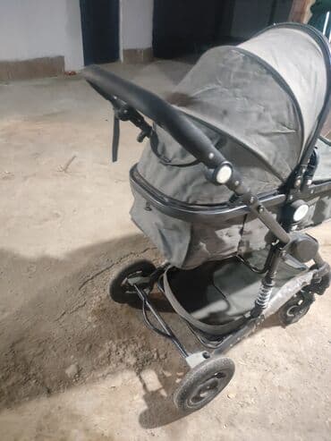 закрытые детские сандалии: Коляска, цвет - Серебристый — 3