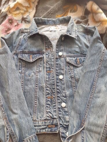 джинсы голубые: Куртки джинсовые в идеальном состоянии, на 42-44 (bershka mango) — 4
