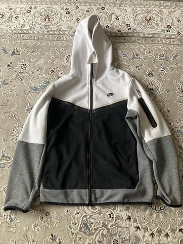 Толстовка с капюшоном Nike на молнии. - Цвет: комбинированный —