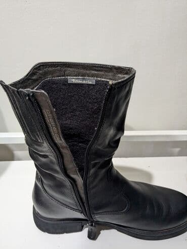 Айымдардын бут кийими: Эркектердин ботинкеси, 41, Tamaris, Колдонулган, түсү - Кара, Өзү алып кетүү, Акысыз жеткирүү, Акылуу жеткирүү — 3