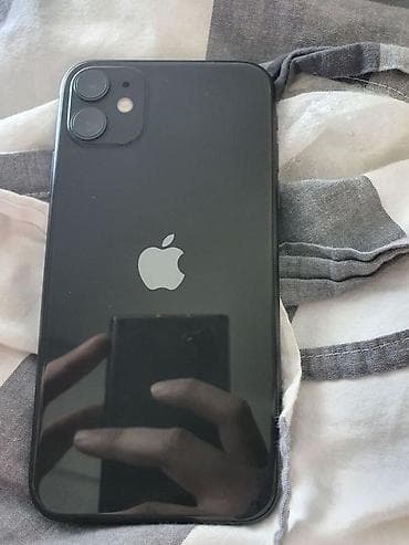 IPhone 11, Б/у, 256 ГБ, Черный, Зарядное устройство, Чехол, Кабель, 77 %