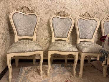 уй эмереги: Набор из классических 12 стульев. Деревянный каркас. Почти новый. Для — 2