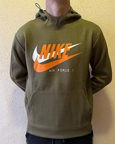 одежда акацуки: Мужское худи с капюшоном Nike Air Force I - Модели: черное с — 4