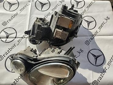 mersedes e 230: Комплект передних фар Mercedes-Benz 2005 г., Б/у, Оригинал, Германия — 2