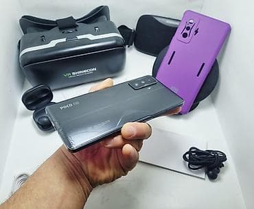 ф4 жт: Poco F4 GT, Колдонулган, 256 ГБ, түсү - Боз, 2 SIM, 1 SIM, eSIM — 6