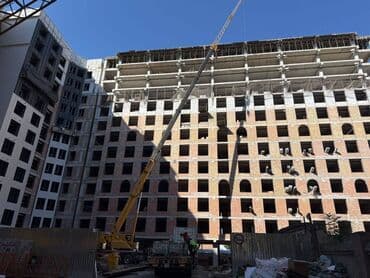 срочно сниму квартиру в районе кирком стром на долгий срок: 1 комната, 48 м², Элитка, 9 этаж, ПСО (под самоотделку) — 1