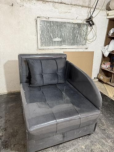 велюровое: Кресло-тахта с подлокотником и подушкой - Компактный модульный — 2