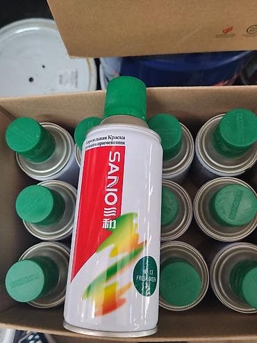 краска распылитель: Аэрозольная краска ручного применения SANO, цвет Fresh Green (No.13) — 1