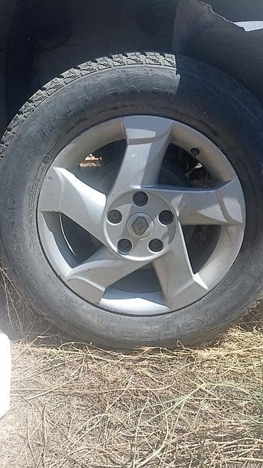 Унаа: Литые диски + шины зима - Оригинальные литые диски Renault, 5‑спиц, 5 — 2