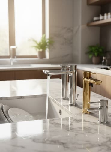 смисители: Смесители для ванной комнаты и кухни представлены в различных стилях и — 1