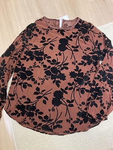 devit 3: Блузка, В цветочек, Прозрачная модель — 2